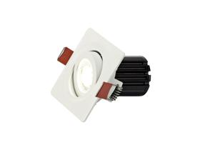 DM201421  Bama S 10 Tridonic Powered 10W 2700K 750lm 24° CRI>90 LED Engine White Adjustable Square Recessed Spotlight, IP20